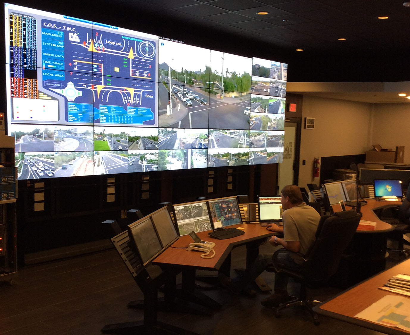 Scottsdale, Arizona implemented a few years ago an Intelligent Transportation System that connects video cameras, traffic signals and dynamic signs using mesh network for IoT devices.