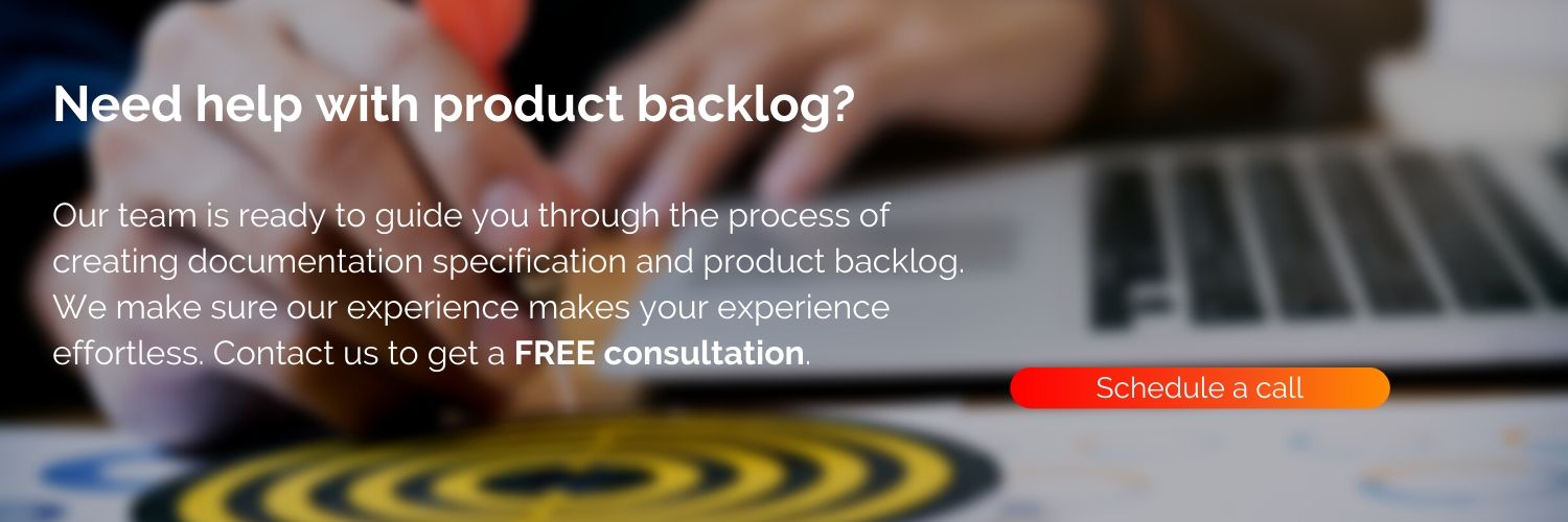 We'll help you create product backlog for your software project
